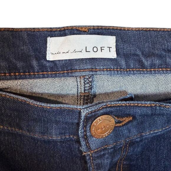Made And Loved Loft Jeans Womens 18/34 Blue Denim Stretch High-Rise Skinny Leg - Picture 8 of 15